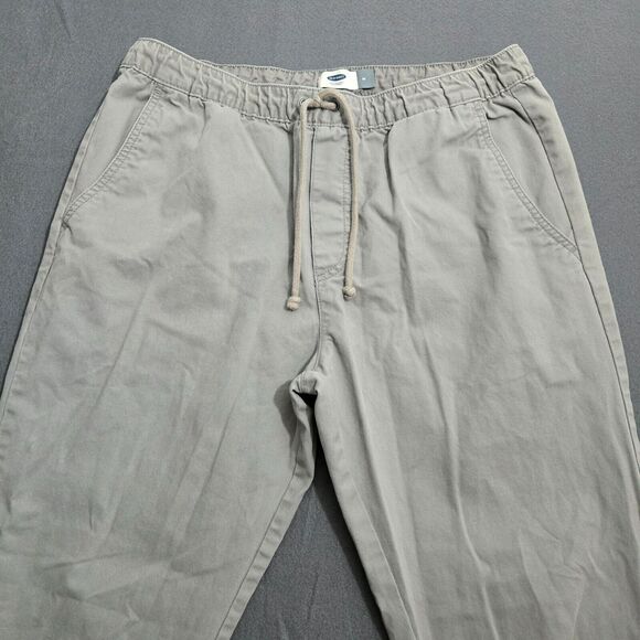 Old Navy Men M Grey Jogger Pants Elastic Waist Drawstring - Picture 3 of 12